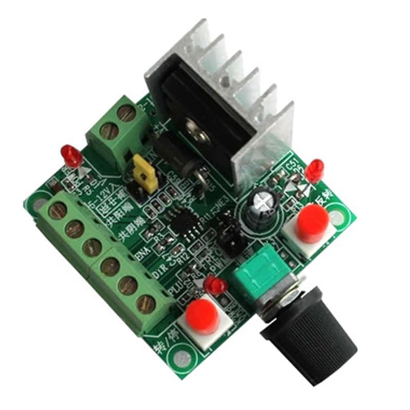 Stepper Motor Drive Simple Controller for Speed Regulation, Forward/Reverse Control, Pulse Generation, and PWM Generation
