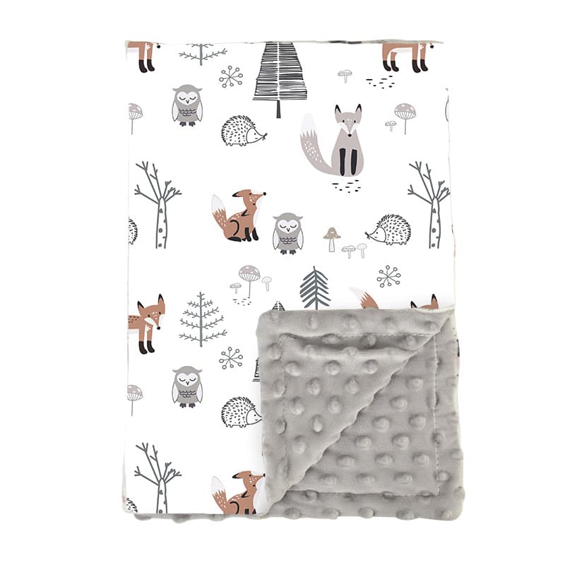 New Double-Layer Bean Blanket Baby Winter Warm Bean Blanket Children Comfort Blanket Infant Wrap Blanket