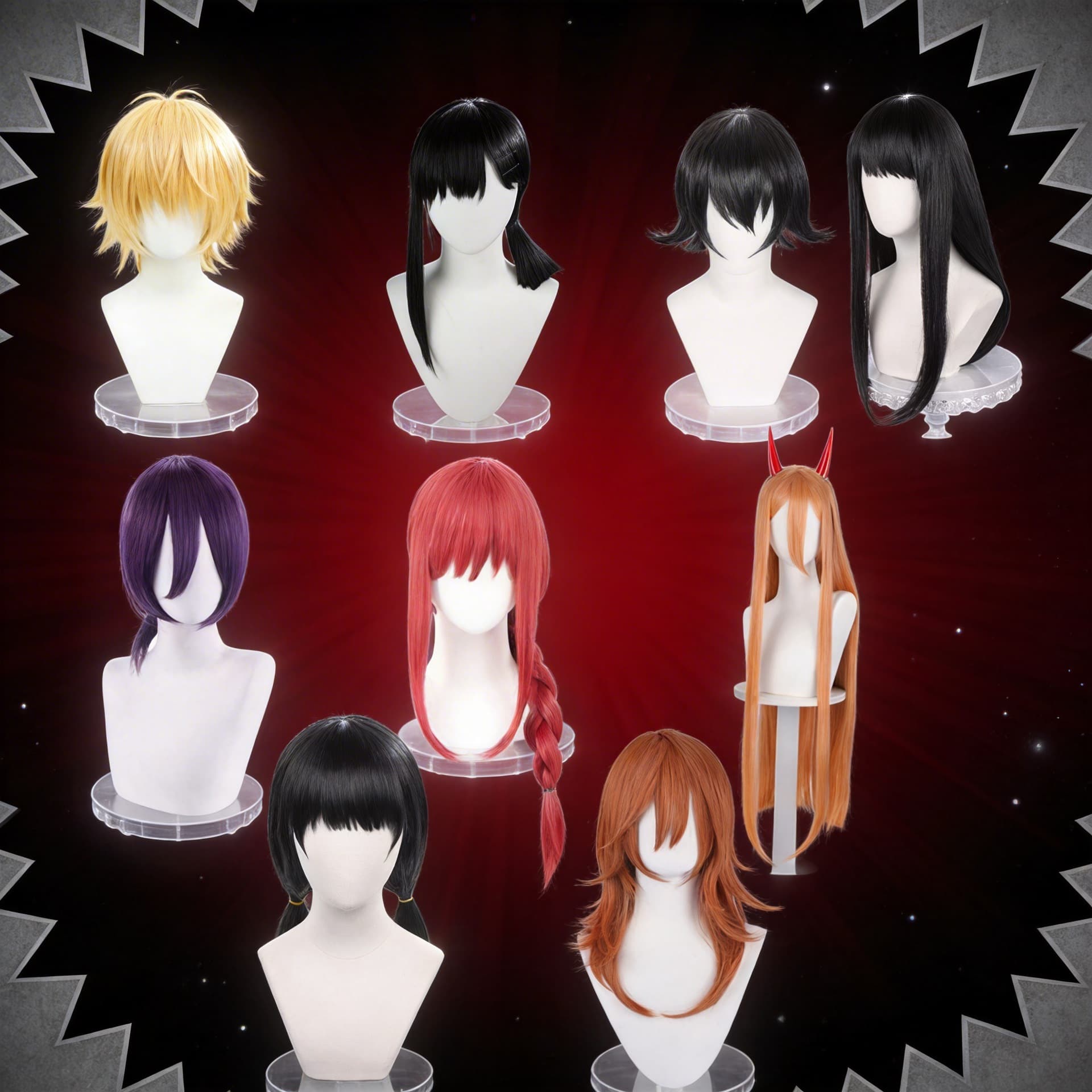Chainsaw Man Series Cosplay Wig Collection Makima Reze Denji Power Cosplay Styling Wig