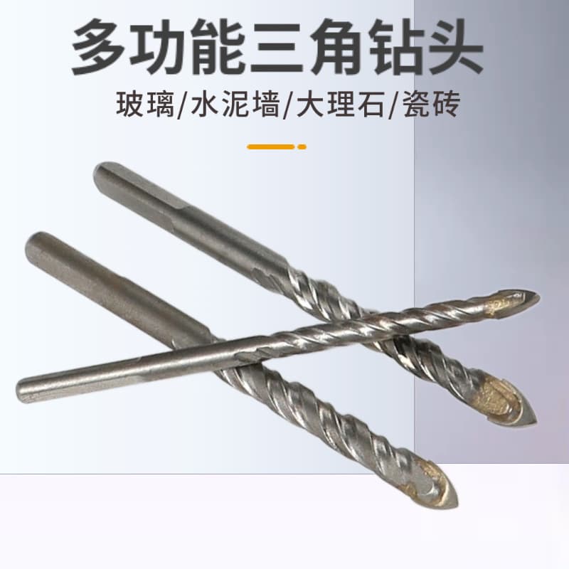 Multifunctional Tile Drill Bit Triangular Drill Bit for Glass Marble Cement Wall Drilling Twist Drill Triangular Drill Bit