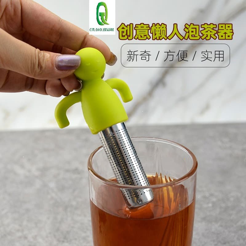 New Human-shaped Tea Leaf Filter, Tea Infuser, Stainless Steel Tea Strainer, Creative Tea Filter