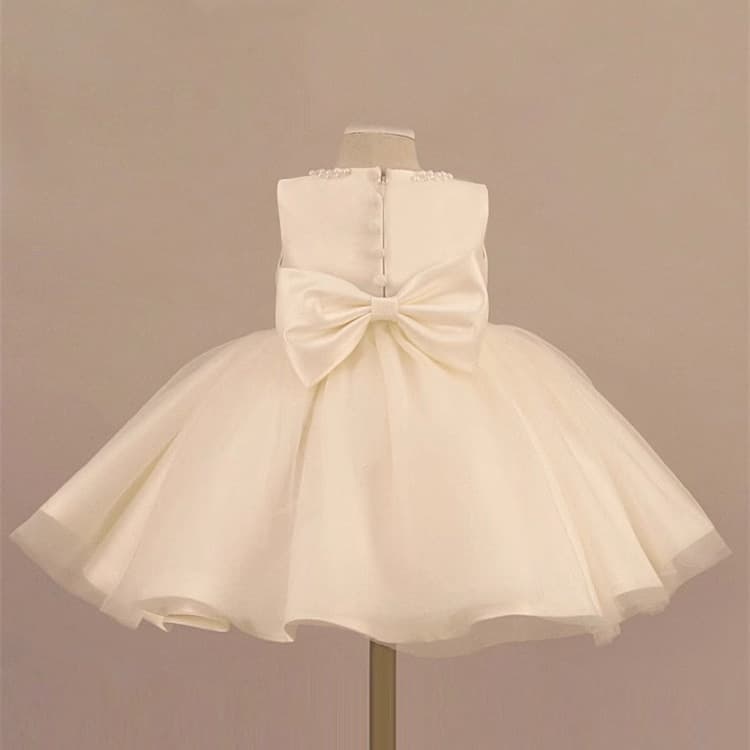 Kids Princess Dress Tulle Ball Gown Flower Girl Wedding Dress Baby First Birthday Party Outfit Girls Piano Performance Costume