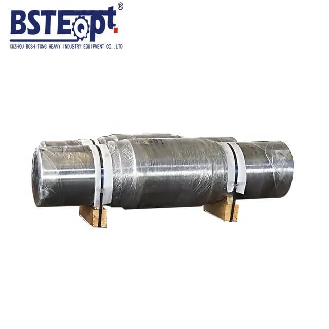 Cement manufacturing plant rotary kiln shaft spare parts, cement manufacturing machinery.