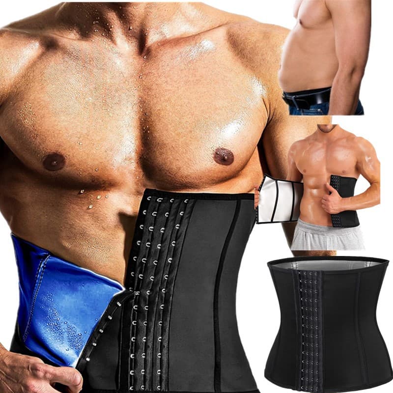 Sweat girdle Amazon cross-border buttoned body shaping girdle fitness waist protector beer belly restraint belly band