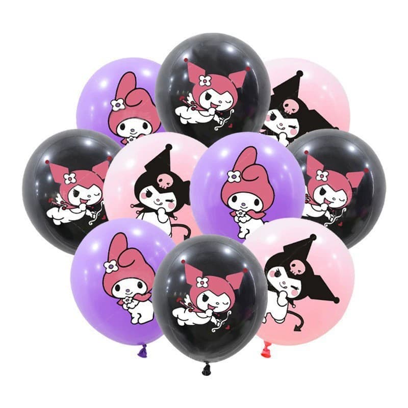 Cross-border Girl Birthday Kuromi Theme Balloon Party Decoration Sanrio Series My Melody Kuromi