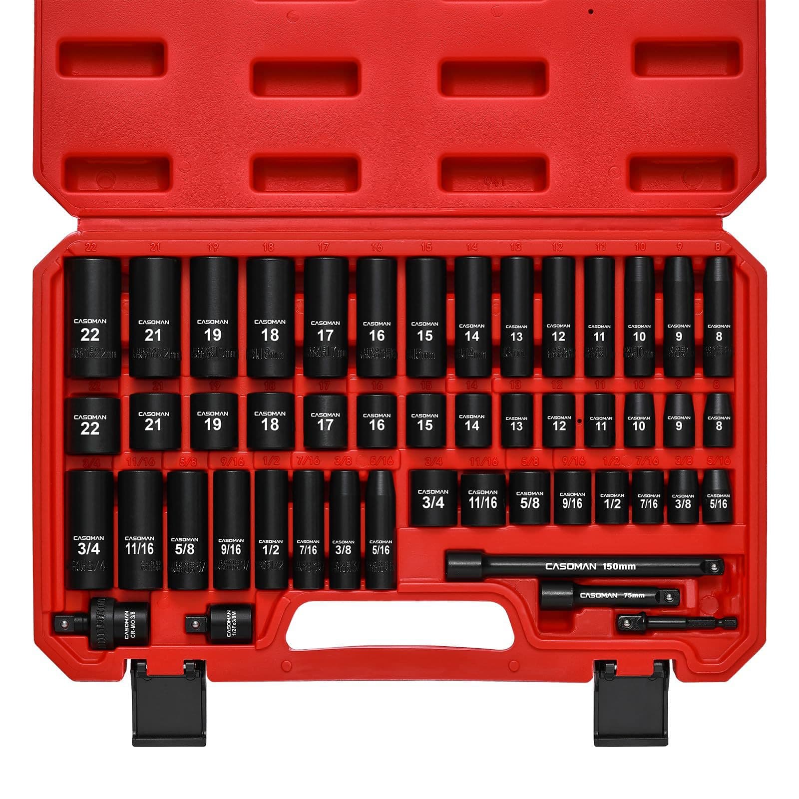 Cross-border tools 49-piece socket tool electric drill socket machinery car repair drive socket set complete set