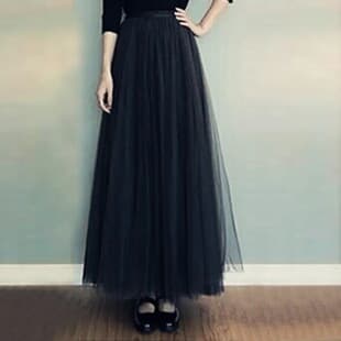 2026 Autumn New Three-Layer Tulle Skirt Tutu Dress Cross-Border Long Skirt Half Skirt Princess Skirt Large Swing Tulle Skirt
