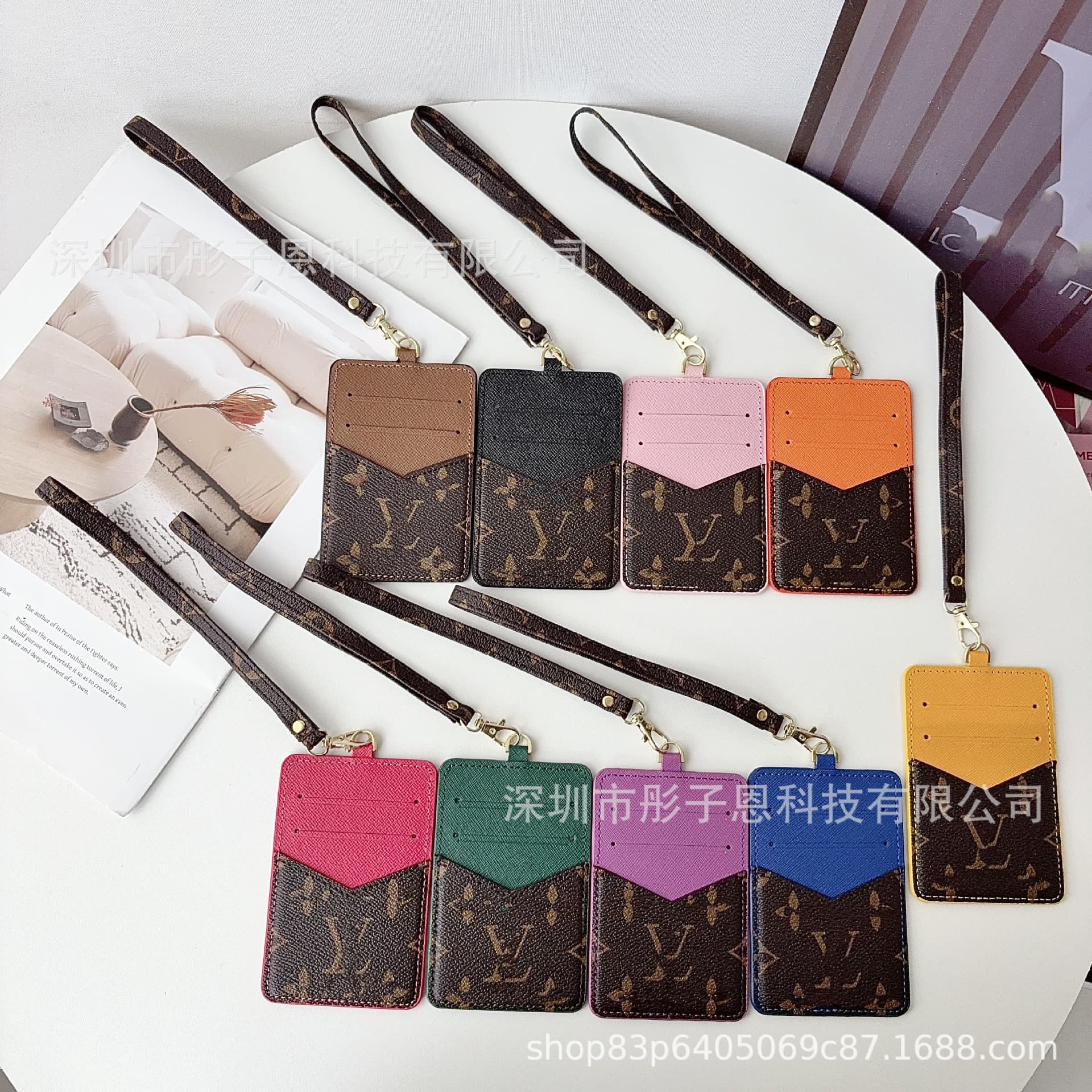 High Quality Comparable Card Holder Leather Double Layer Storage Case Designer Card Holder Genuine Leather Card Case Monogram Card Holder L Brand Card Holder