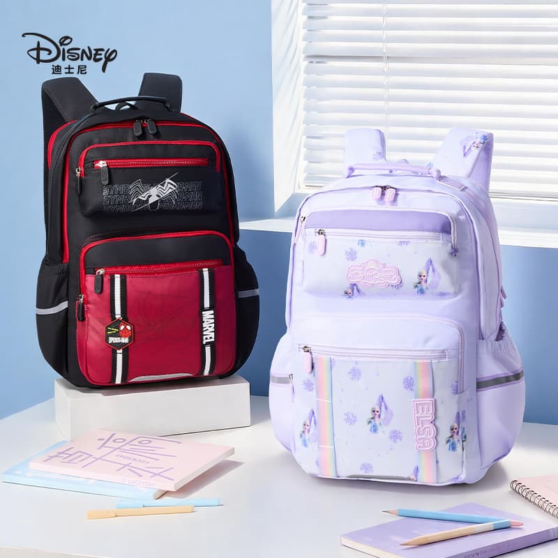Disney elementary school school bag for children in grades 1-3, wear-resistant and durable backpack, Spider-Man large-capacity backpack