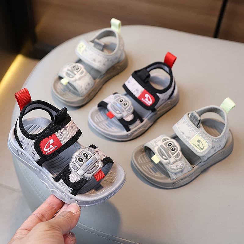 Children's Sandals Baby Boy Shoes New Summer Soft Sole Anti-Slip Walking Shoes Breathable Beach Shoes 1-3 Years