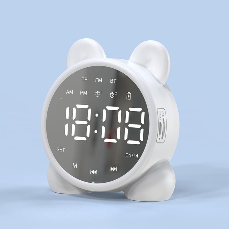 Factory Private Mold P6G9T1 Bluetooth Speaker Clock Dual Alarm AI Smart Voice Multi-Functional Sound Gift Wholesale