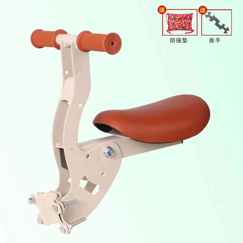 Front-Mounted Foldable Safety Seat for Electric Scooter, Baby Child Stool for Electric Motorcycle Pedal