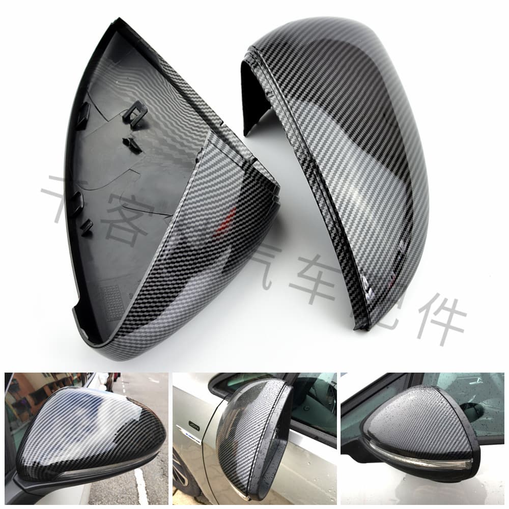 For Volkswagen Golf 7 MK7 7.5 GTI R GTE GTD Hydrographic Carbon Fiber Mirror Cover
