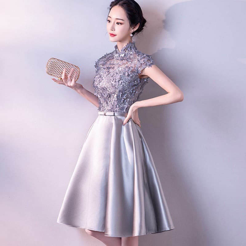 Women's Short Cocktail Dress 2026 New Summer Banquet Party Slim Fit Figure-Flattering Adult Ceremony Birthday Student Dress