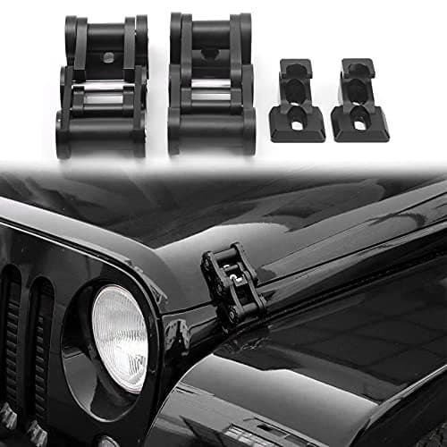 Aluminum Hood Latch Kit for Jeep Wrangler JL JLU JT 2018-2021