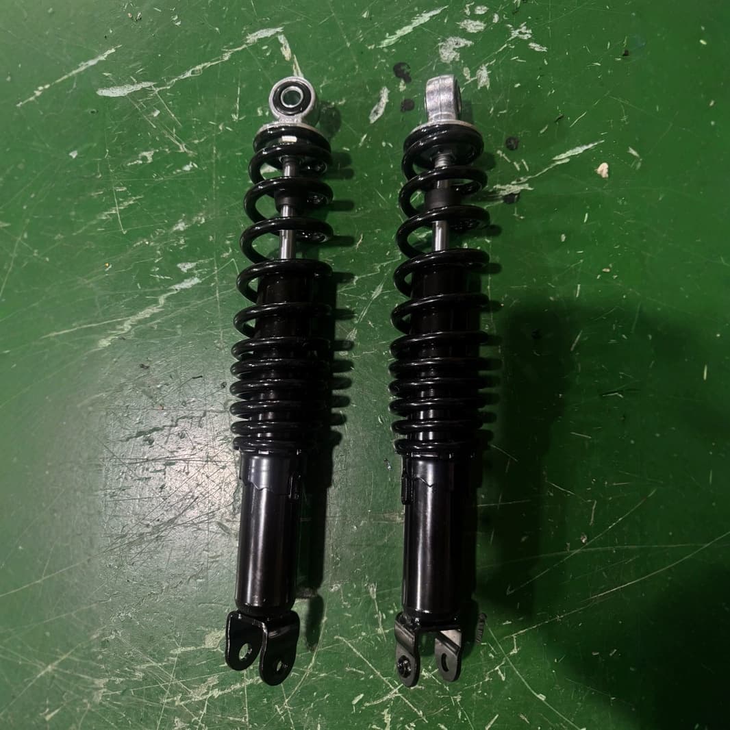 Front and Rear Shock Absorbers for Scooter Motorcycles (Universal), Hydraulic for Electric Scooters and Pedal Vehicles