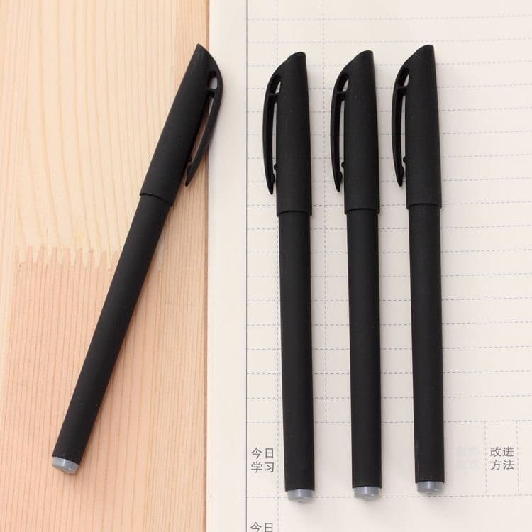 Custom Promotional Pen Ballpoint Pen for Office Study Bullet Tip Black Carbon Pen Gift Pen Wholesale Smooth