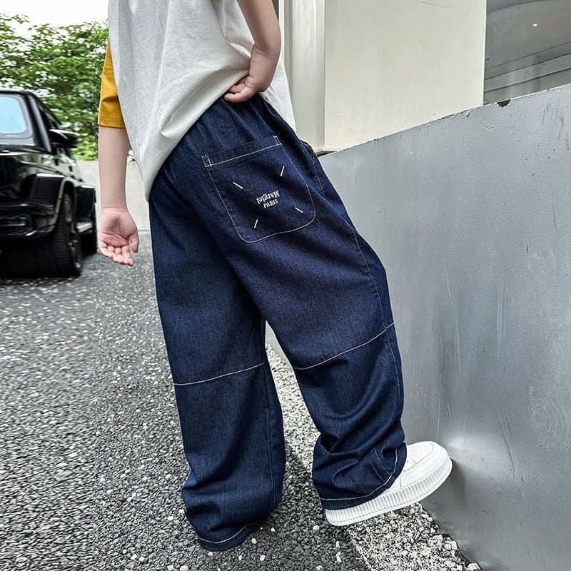 Children's Clothing Boys Tencel Jeans 2026 Spring and Summer New Children's Thin Summer Anti-mosquito Pants Casual Pants Trendy and Western Style