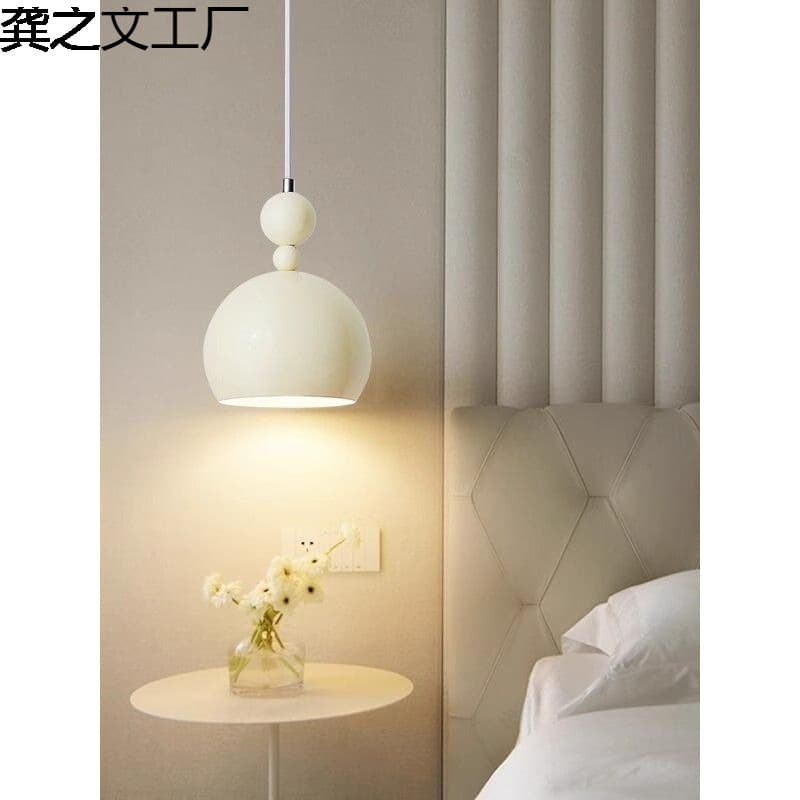 Cream style master bedroom bedside chandelier new Bauhaus medieval dining room lamp modern designer hanging wire Zhongshan lamp