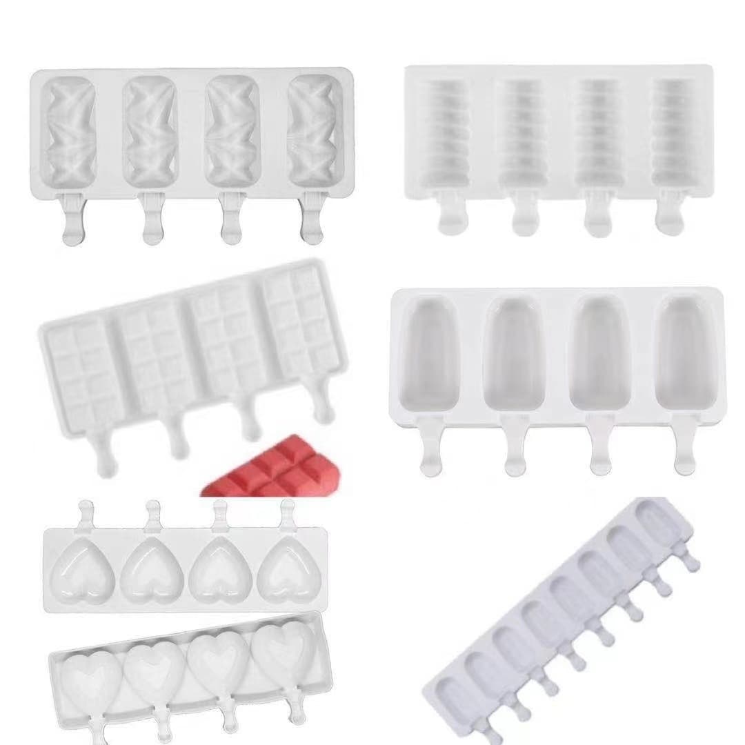 Ice Cream Mold 4-Cavity 8-Cavity Popsicle Mold DIY Baking Mold Wholesale