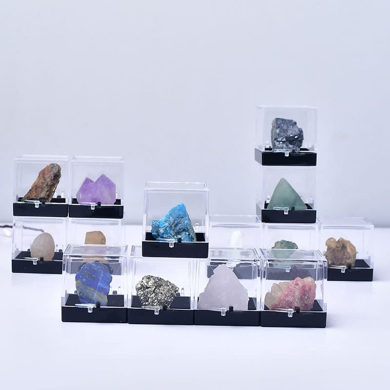 Natural Crystal Stone Ore Specimen Mineral Specimen Rock Crystal Raw Stone Mexican Geode Raw Stone