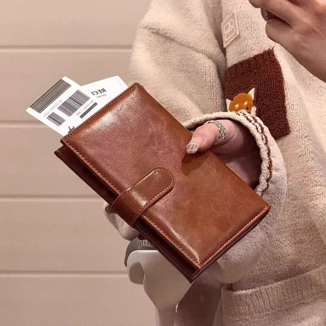 New Passport Holder Retro Multifunctional Passport Bag Wallet Passport Protective Cover Wallet Bag All in One