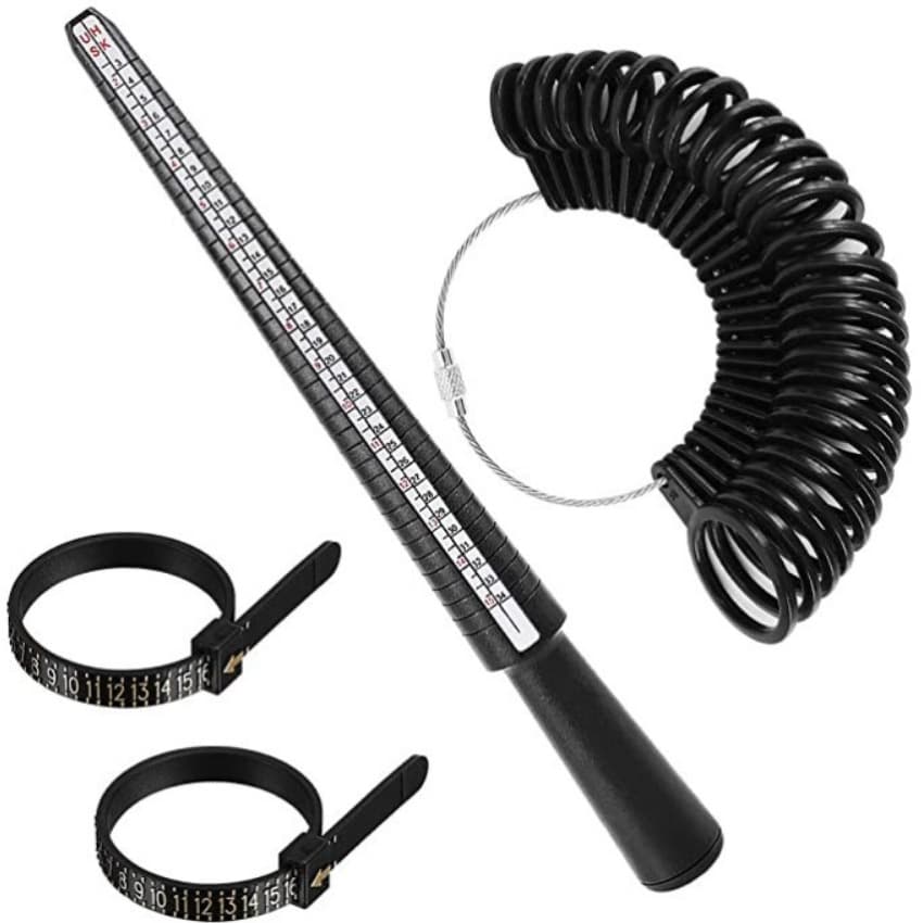 Ring measurement set US beautiful size ring stick American standard with mirror measurement with ring adjuster large and small