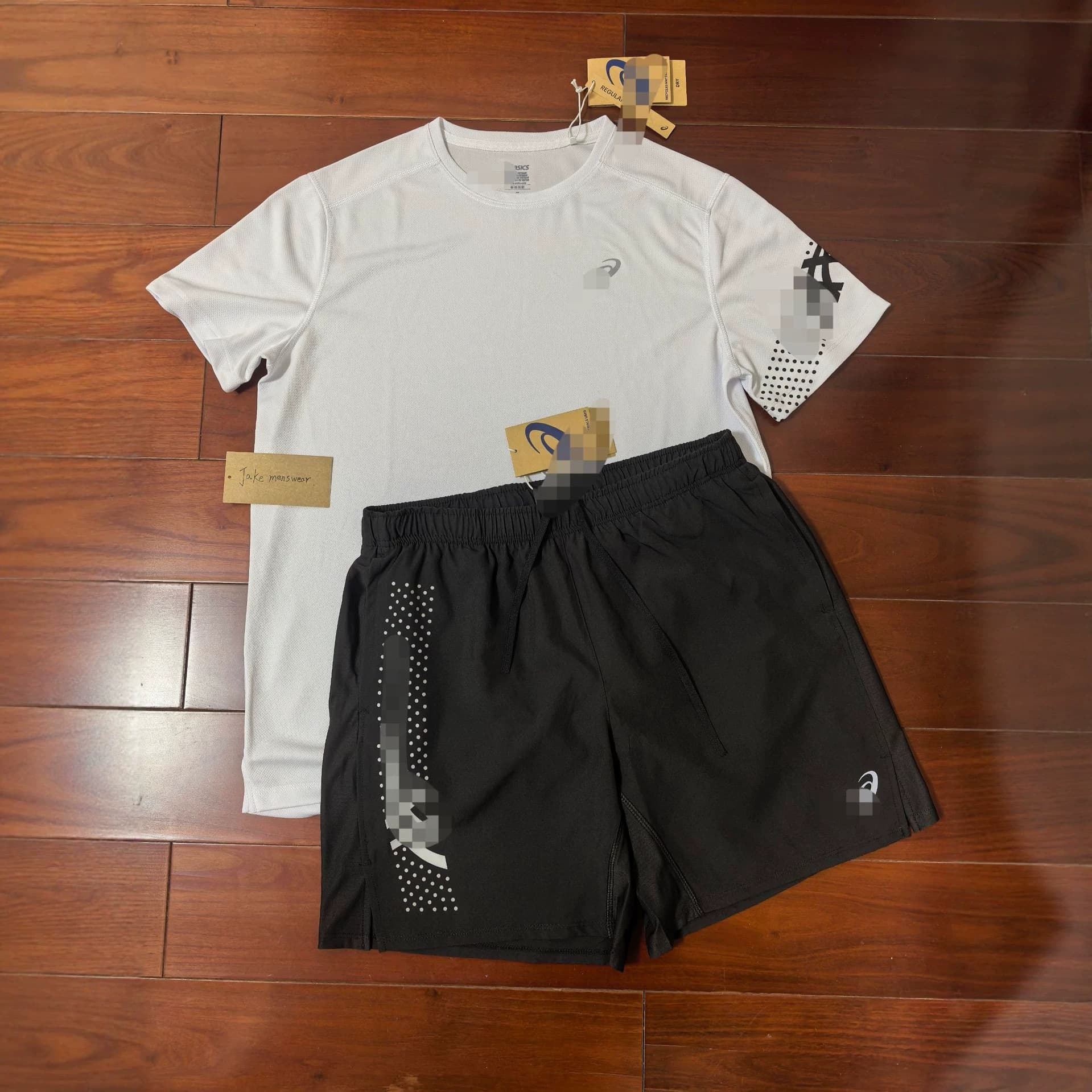 High-End Version 2026 European and American Men's Summer Sports Quick-Dry Breathable Simple Casual Round-Neck T-Shirt and Shorts Set