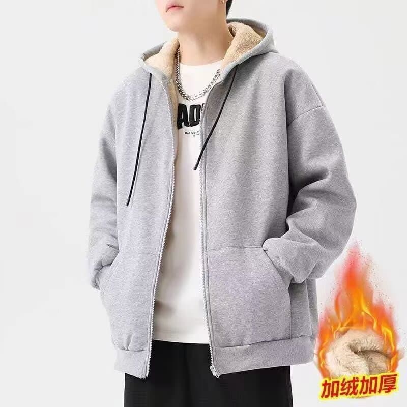 Men's trendy sweatshirts, men's jackets, spring, autumn and winter 2026 new sports hooded cardigans, boys' zipper clothes