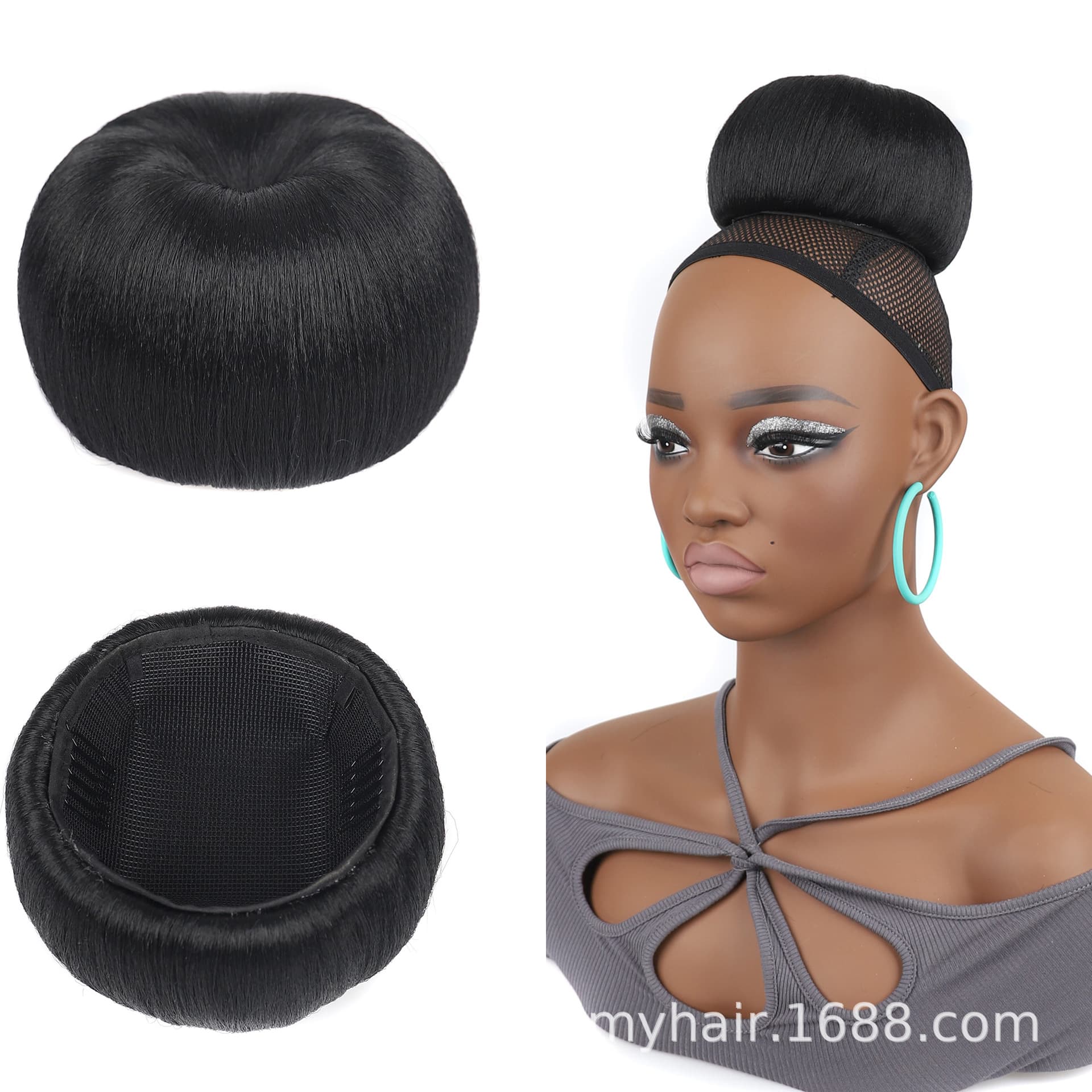 Cross-border Trade Large Apple Wig Bun Vintage European and American Retro Wig Bun Updo Bun Bride Bun