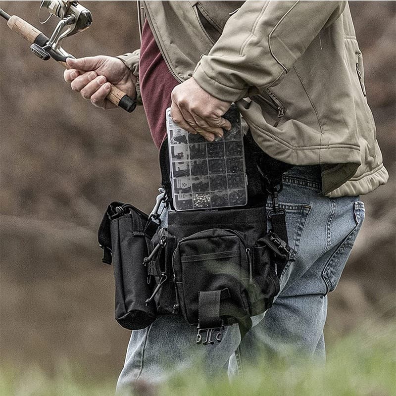 Cross-Border Tactical Leg Bag for Men, Motorcycle Riding Multifunctional Waterproof Leg Waist Bag, Outdoor Crossbody Bag