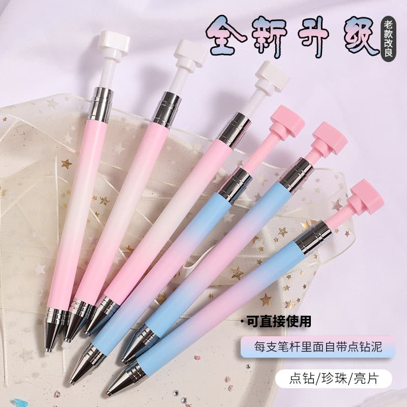 Source Factory New Nail Art Pen Dot Rhinestone Pen Tool Rotary Rhinestone Sticking Rhinestone Pen Nail Accessories Decorative Rhinestone