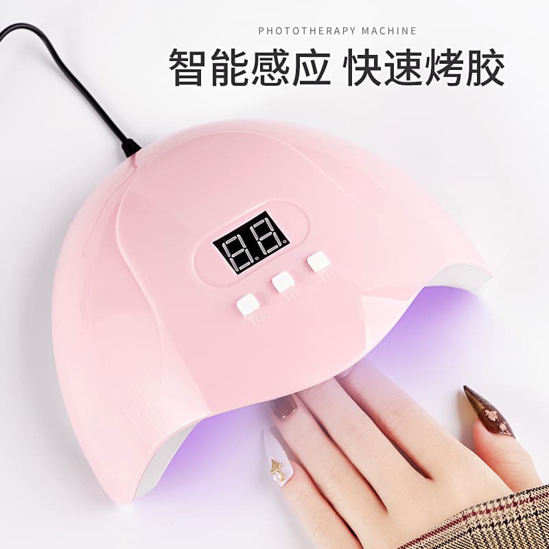 Nail light therapy machine, quick-drying induction dryer, nail polish and glue shop household pink baking lamp LED does not hurt your hands