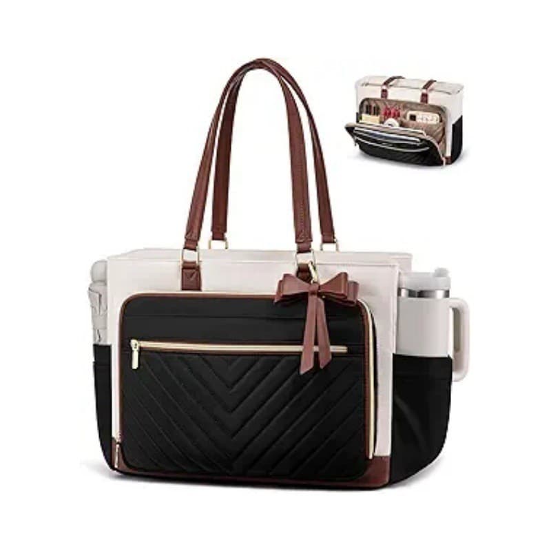 Amazon Hot Selling Tote Bag Work Commuter Bag Portable Teacher Nurse Bag Women's Laptop Crossbody Bag