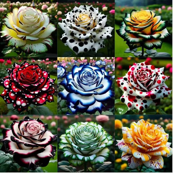 [Cross-Border Supply] Multicolor Rose Seeds, Multi-Head Rose Seeds, Red Rose Seeds for All-Season Planting