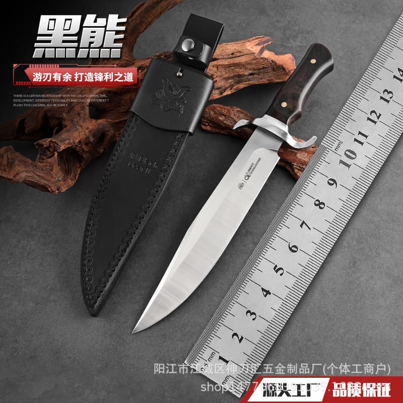 Factory Direct Hot-Selling New Integrated Skeleton Fixed Blade Outdoor EDC Self-Defense Knife Multifunctional Outdoor Fruit Knife