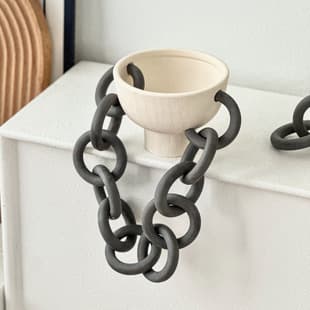 Nordic Creative Handmade Ceramic Chain Decoration, Hotel Club Soft Decoration, Amazon Cross-border Home Decor