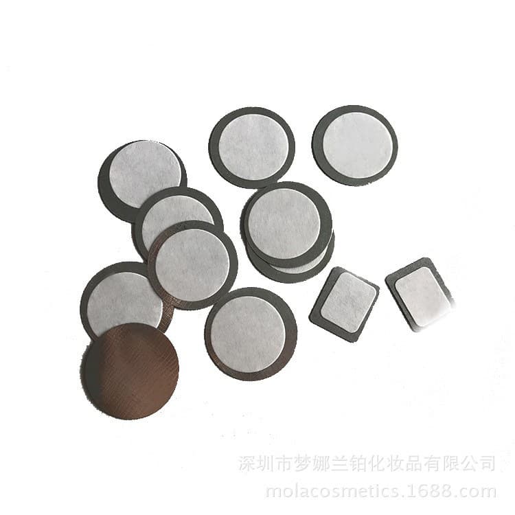 Round Square Double-sided Adhesive Iron Sheet Scraping Tool For Magnetic Aluminum Eye Shadow Base Beauty Makeup Tool