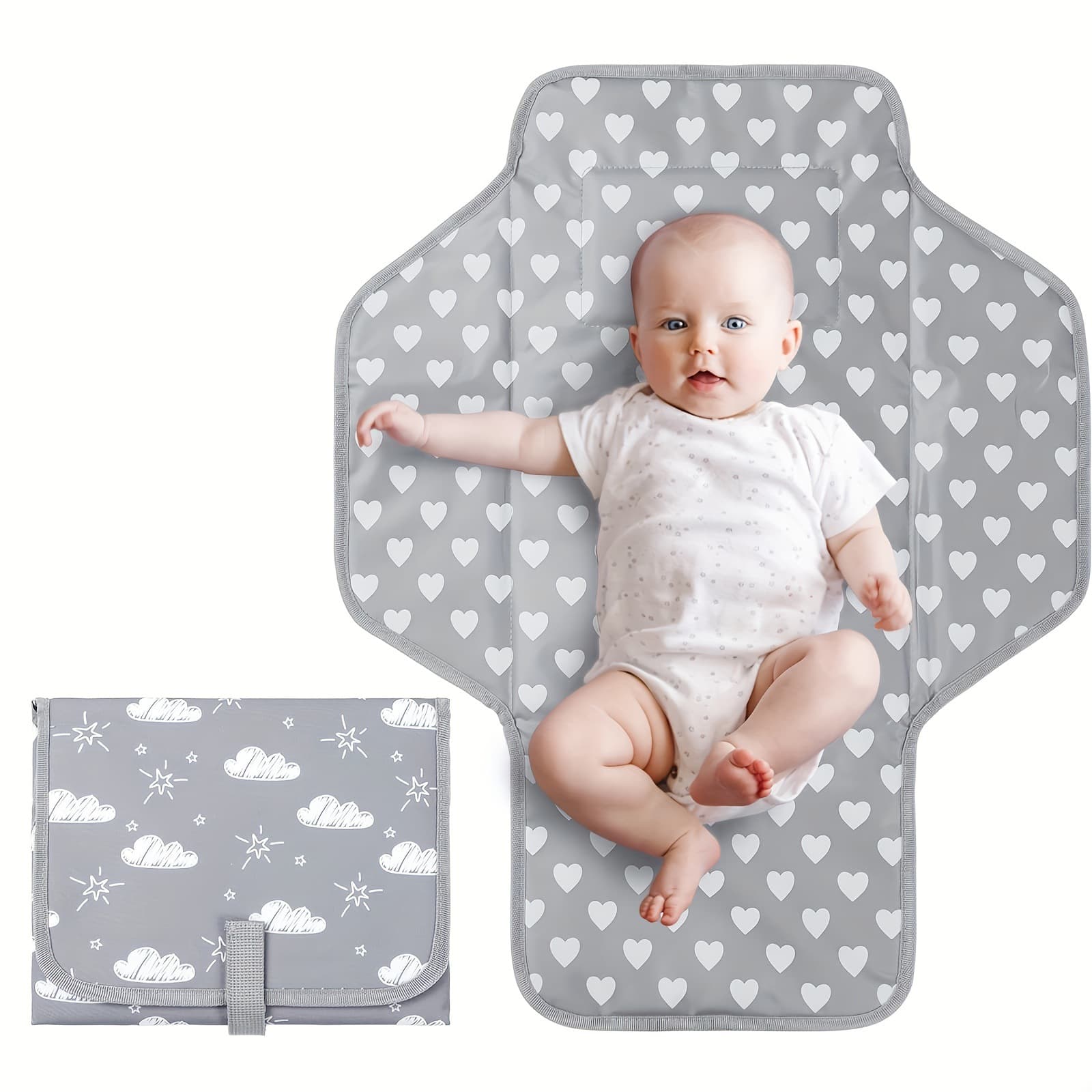 Baby Portable Diaper Changing Pad Lightweight Foldable Diaper Changing Mat Newborn Changing Station