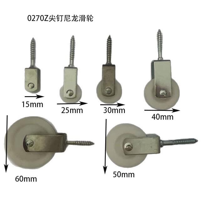 Factory Supply U-Shaped Pulley Iron Pulley Galvanized Nylon Pulley Nail Pulley Zinc Alloy Pulley