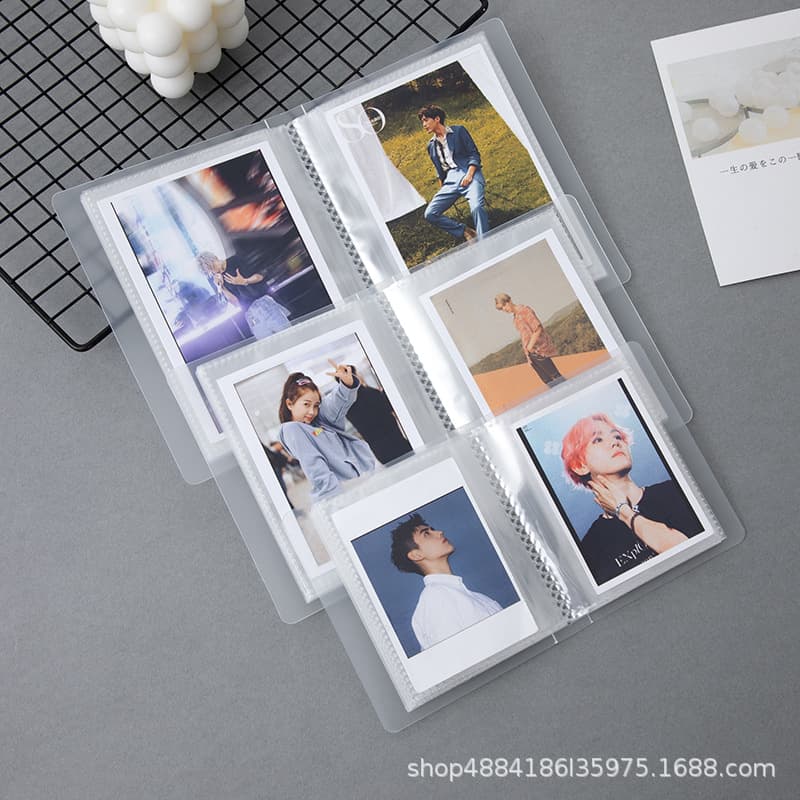 Polaroid interstitial photo album collection postcard small card storage commemorative card album photo album 3/4/5 inch