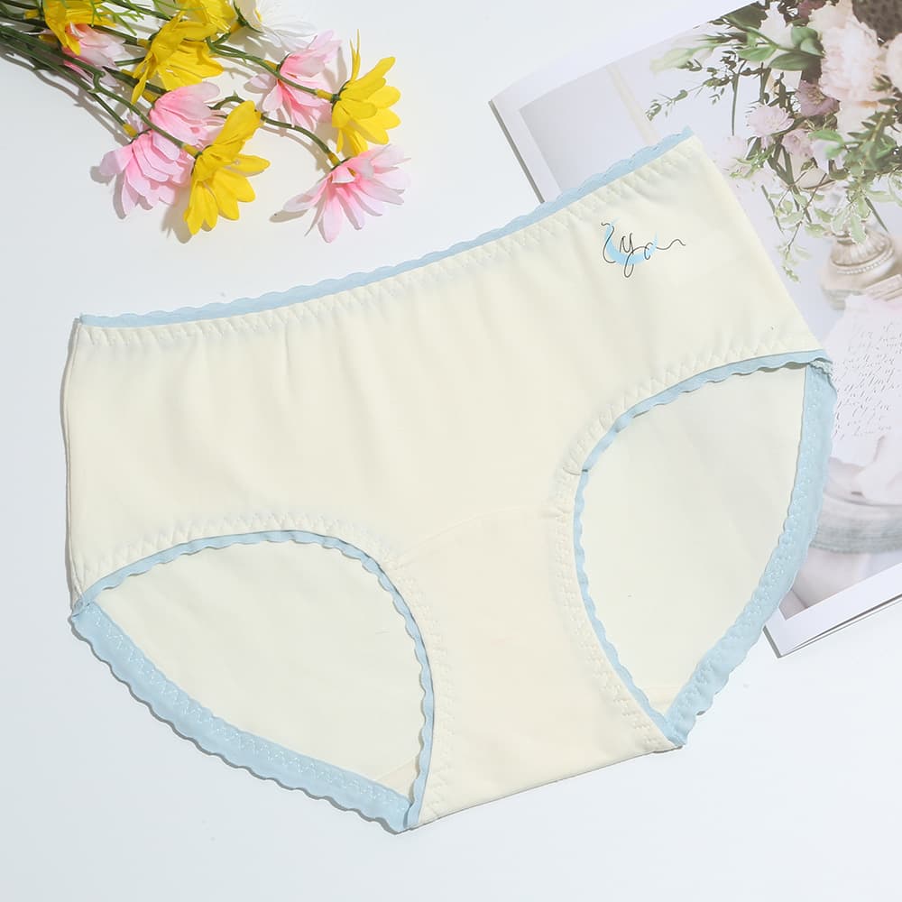 New Women's Mid-Rise Panties High Elasticity Comfortable Breathable Skin-Friendly Cotton Triangle Panties