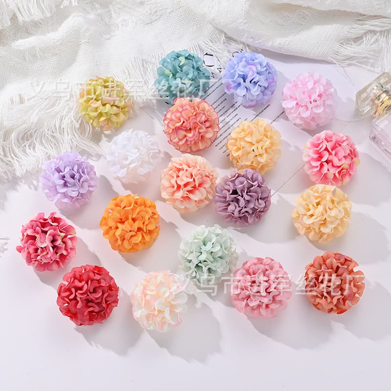 Wedding decoration hydrangea home decoration simulation ball chrysanthemum head diy handmade fake flower wedding set