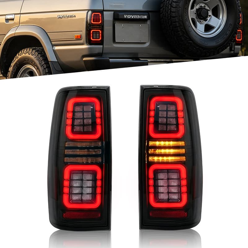 LED Tail Light Assembly for Toyota Land Cruiser LC80 with Running, Brake, and Turn Signals