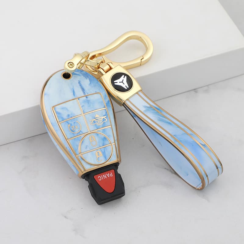 Key Case Cover for Dodge Journey, Chrysler 300C, Grand Voyager, RAM, Jeep JEEP Car Keychain Shell