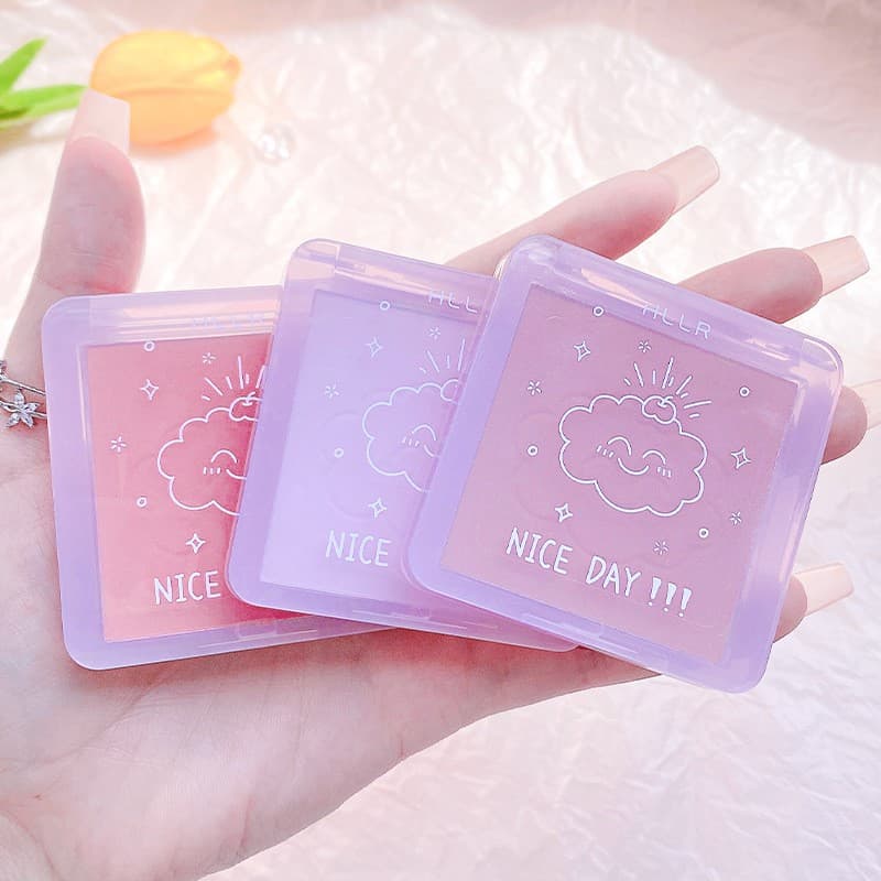 Helen Beauty brand single-color blush nude makeup, natural and easy to color, no sticking powder, affordable rouge makeup for beginners