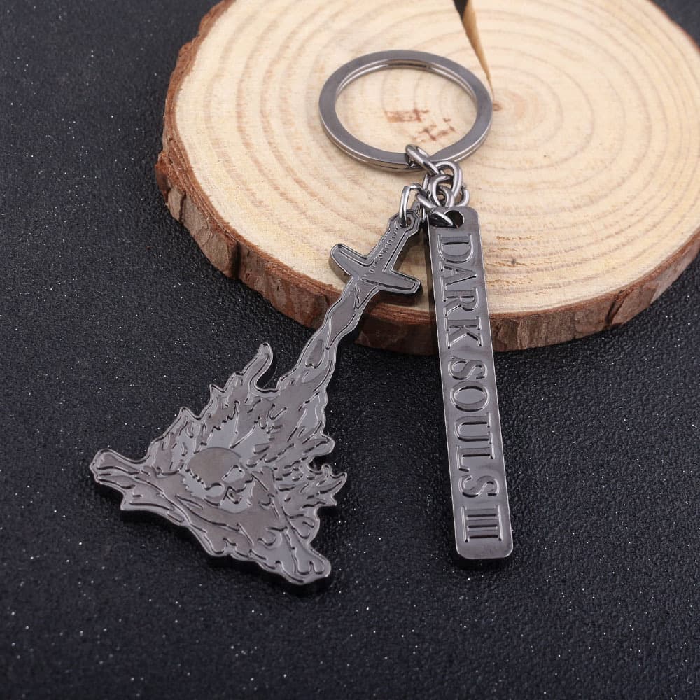 Dark Souls Keychain Sun Soul Knight Solaire Emblem Bonfire Bag Charm