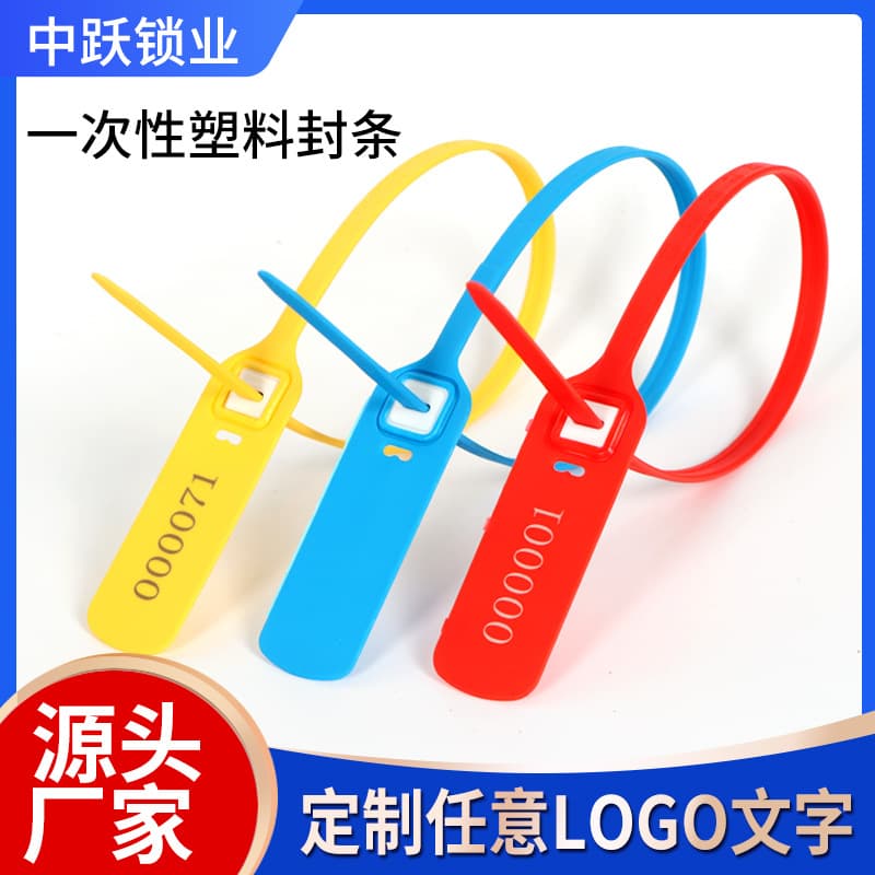 Disposable Plastic Seals with Lead Locks, Logistics Truck Sealing Strips, Factory Coal Transport Ties, Postal and Aviation Garden Seals