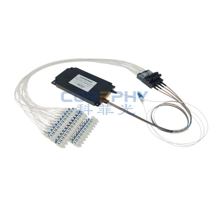 Gaussian Low-Loss 40-Channel 100GHz AWG DWDM Wavelength Division Multiplexer