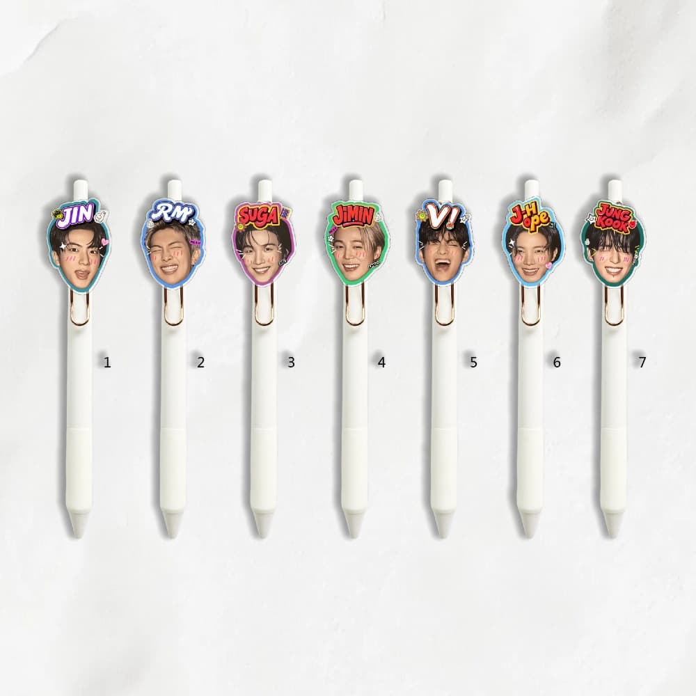 BTS ARIRANG Jung Kook Jimin V Kim Taehyung Push Action Gel Pen 317